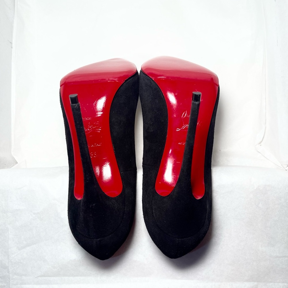 Christian Louboutin So Kate’ 120 mm Veau Velours Black Suede Stiletto Pump EU 38 - Picture 10 of 11